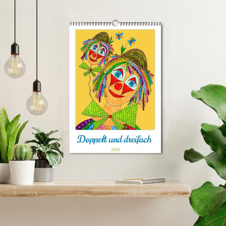 Produktbild: Doppelt oder dreifach (Wandkalender 2026 DIN A3 hoch), CALVENDO Monatskalender
