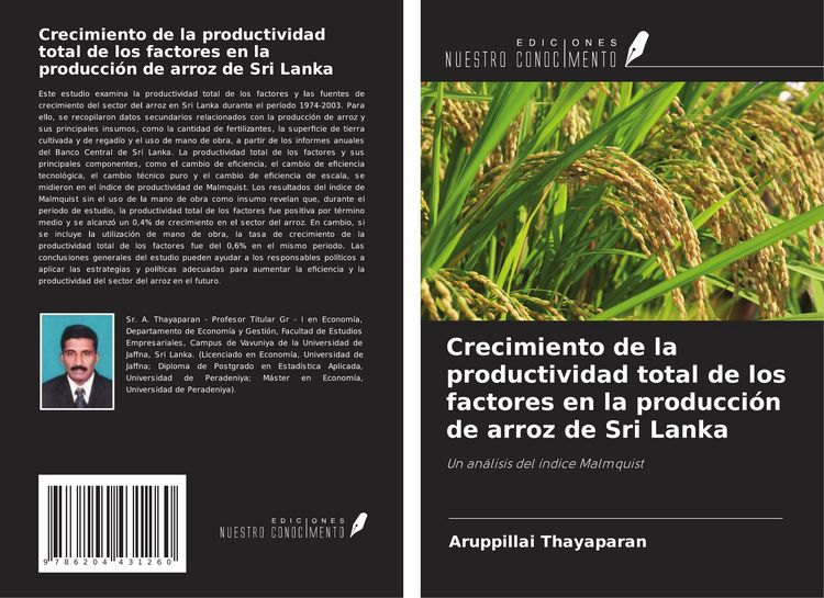 Produktbild: Crecimiento de la productividad total de los factores en la producci&oacute;n de arroz de Sri Lanka