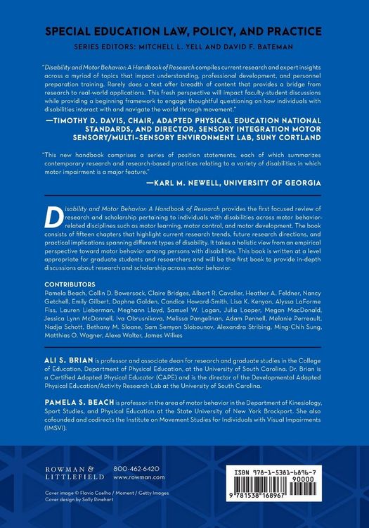Produktbild: Disability and Motor Behavior