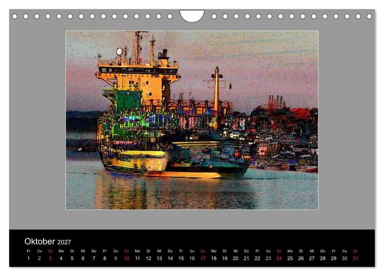 Produktbild: Am Nord- Ostsee-Kanal (Wandkalender 2027 DIN A4 quer), CALVENDO Monatskalender