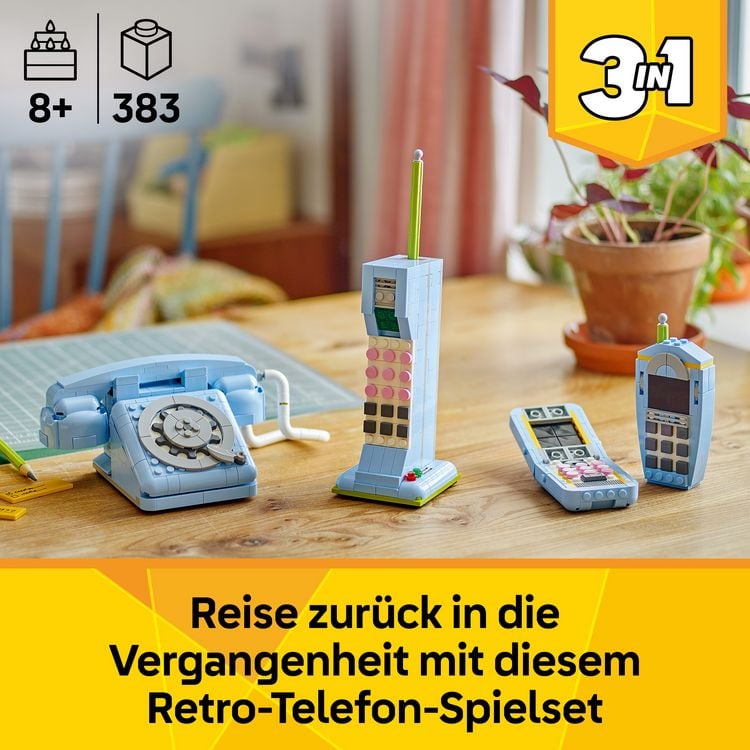 Produktbild: LEGO Creator Retro-Telefon 31174 - 3-in-1-Spielset - Telefon aus 1960ern