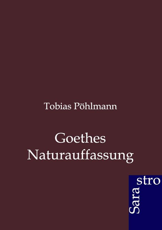 Produktbild: Goethes Naturauffassung