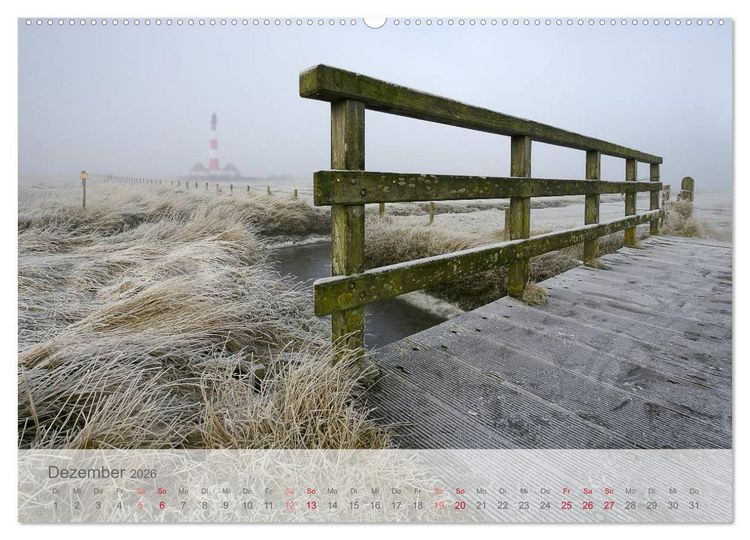 Produktbild: Das "Nordsee-Gef&uuml;hl" (hochwertiger Premium Wandkalender 2026 DIN A2 quer), Kunstdruck in Hochglanz