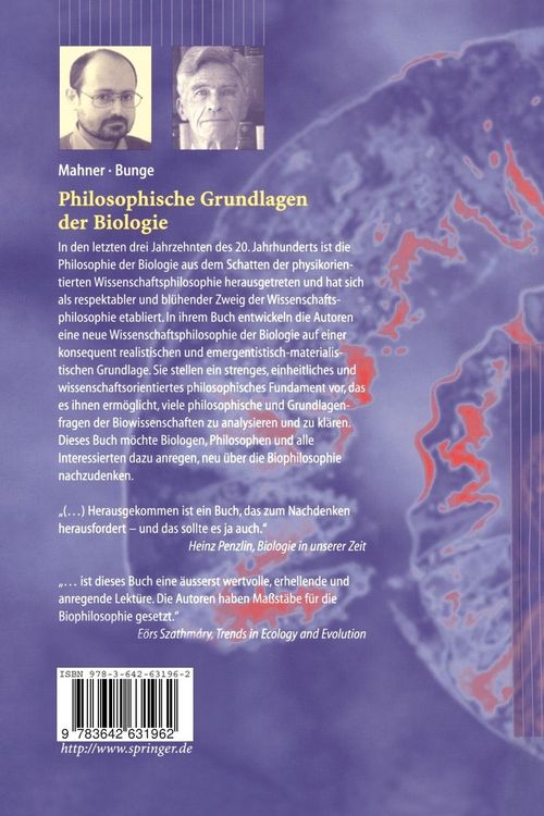 Produktbild: Philosophische Grundlagen der Biologie