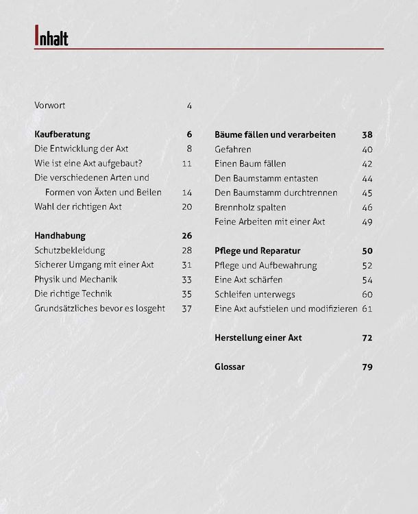 Produktbild: Der Mann und seine Axt: Bau &ndash; Handhabung &ndash; Pflege