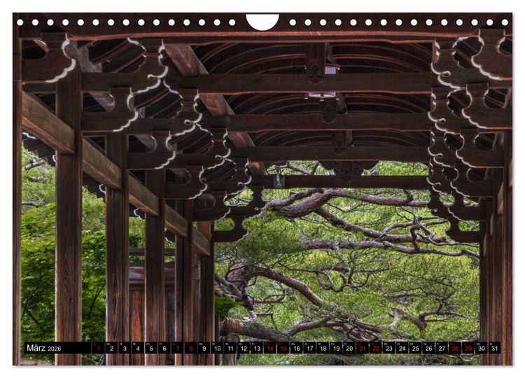 Produktbild: Kyotos Tempel - Bilder aus Japan (Wandkalender 2026 DIN A4 quer), CALVENDO Monatskalender