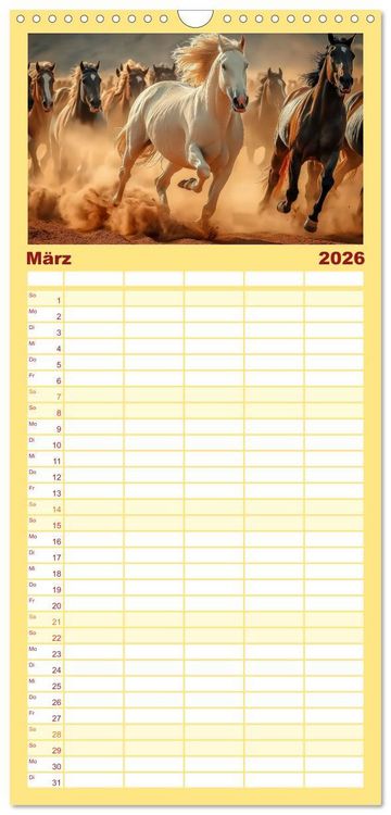 Produktbild: Familienplaner 2026 - Westernwelt mit 5 Spalten (Wandkalender, 21 x 45 cm) CALVENDO