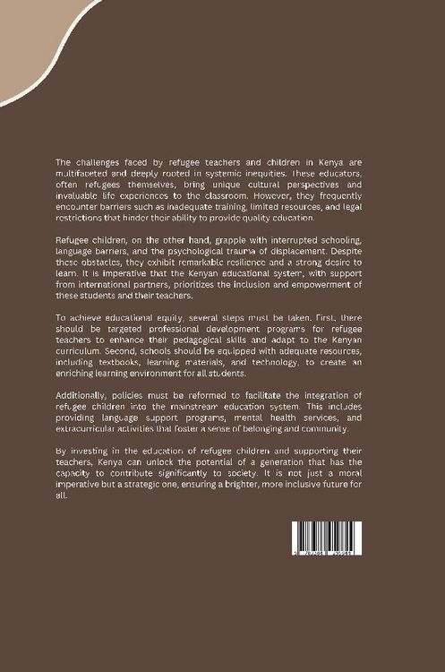 Produktbild: Refugee Teachers, Refugee Children: A Call for Educational Equity in Kenya