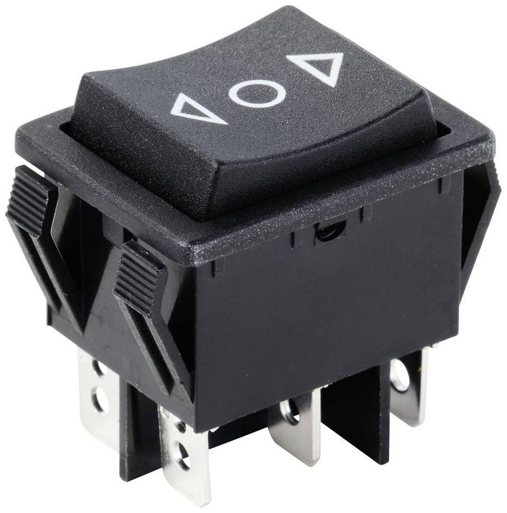 Produktbild: TRU COMPONENTS TC-9957468 Wippschalter R5-SP3072 250 V/AC 16 A 2 x (Ein)/Aus/(Ein) tastend/0/tastend 1 St.