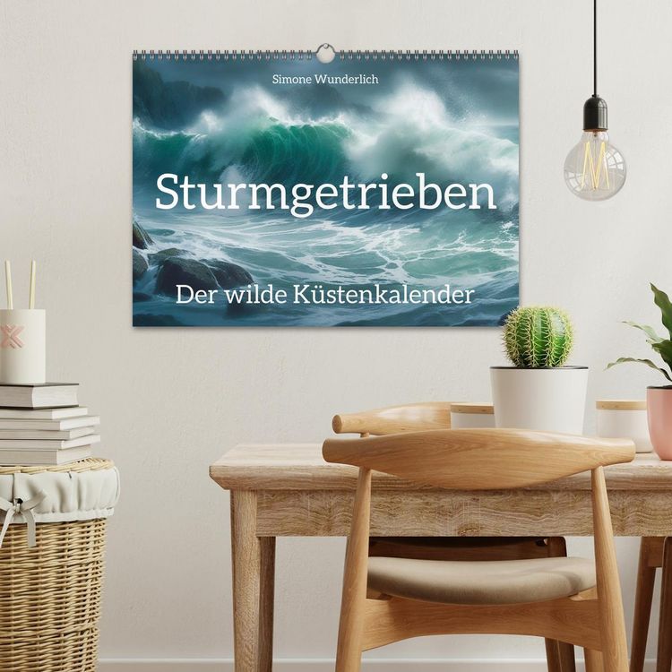 Produktbild: Sturmgetrieben - Der wilde K&uuml;stenkalender (Wandkalender 2026 DIN A3 quer), CALVENDO Monatskalender