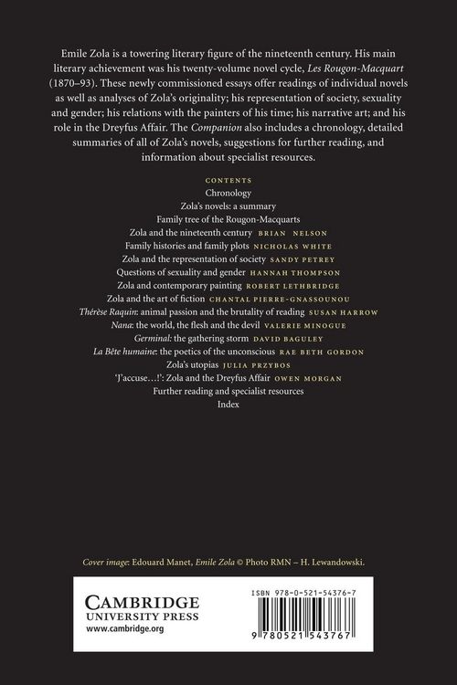 Produktbild: The Cambridge Companion to Zola