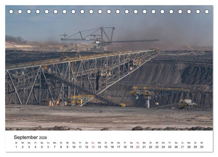 Produktbild: Bergbaulandschaften (Tischkalender 2026 DIN A5 quer), CALVENDO Monatskalender