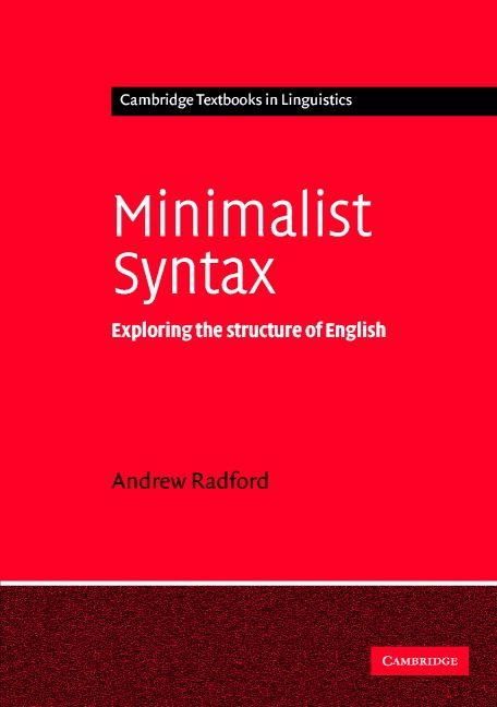 Produktbild: Minimalist Syntax