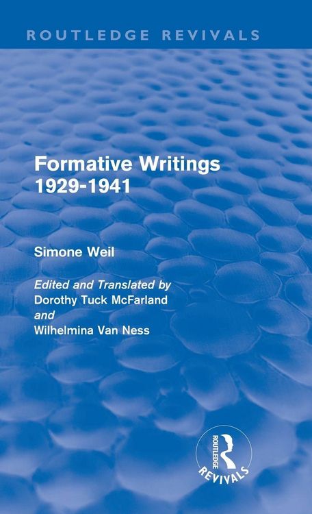 Produktbild: Formative Writings (Routledge Revivals)