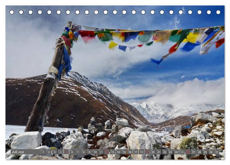 Produktbild: Himalaya (Tischkalender 2026 DIN A5 quer), CALVENDO Monatskalender