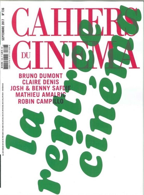 Produktbild: Cahiers du cinema n 736 rentree