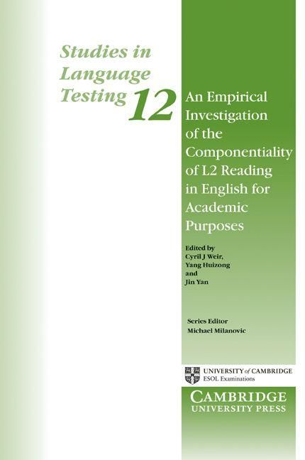 Produktbild: An Empirical Investigation of the Componentiality of L2 Reading in English for Academic Purposes