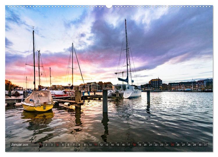 Produktbild: EMDEN Atemberaubende Momente am Wasser (Wandkalender 2026 DIN A2 quer), CALVENDO Monatskalender