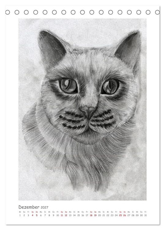 Produktbild: Die Sprache der Augen: Die Seele von Hund und Katze in handgemalten Portr&auml;ts (Tischkalender 2027 DIN A5 hoch), CALVENDO Monatskalender