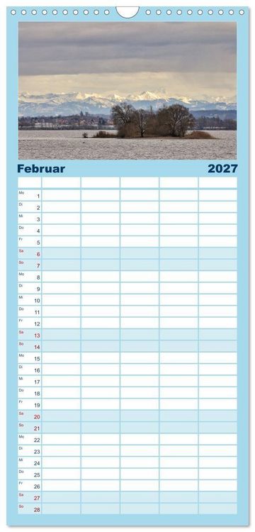 Produktbild: Familienplaner 2027 - Zauberhafter Westlicher Bodensee mit 5 Spalten (Wandkalender, 21 x 45 cm) CALVENDO