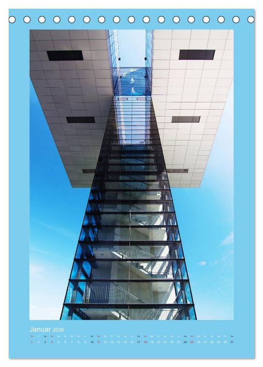 Produktbild: High-Tech-Architektur (Tischkalender 2026 DIN A5 hoch), CALVENDO Monatskalender