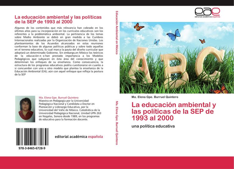 Produktbild: La educaci&oacute;n ambiental y las pol&iacute;ticas de la SEP de 1993 al 2000