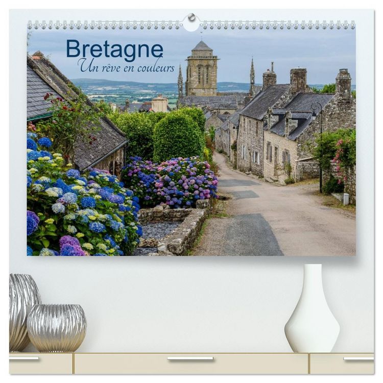 Produktbild: Bretagne Un r&ecirc;ve en couleurs (Calendrier mural 2026 DIN A2 vertical) calendrier de bureau