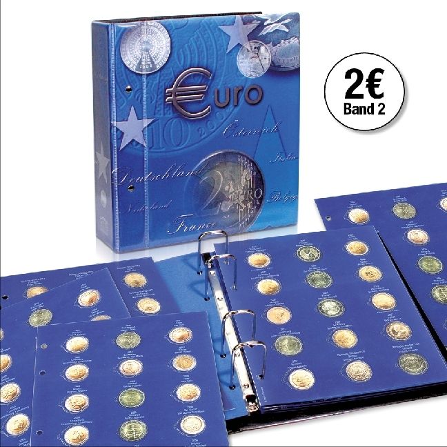 Produktbild: 2-Eurom&uuml;nzen-Sammelalbum Topset, f&uuml;r alle 2 Euro-M&uuml;nzen, 2014-2015