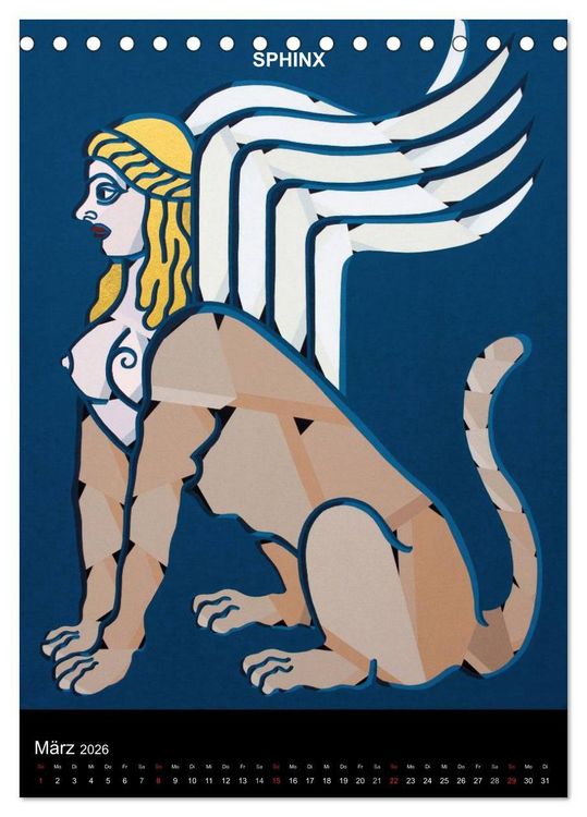 Produktbild: MYTHOS und LEGENDE (Tischkalender 2026 DIN A5 hoch), CALVENDO Monatskalender