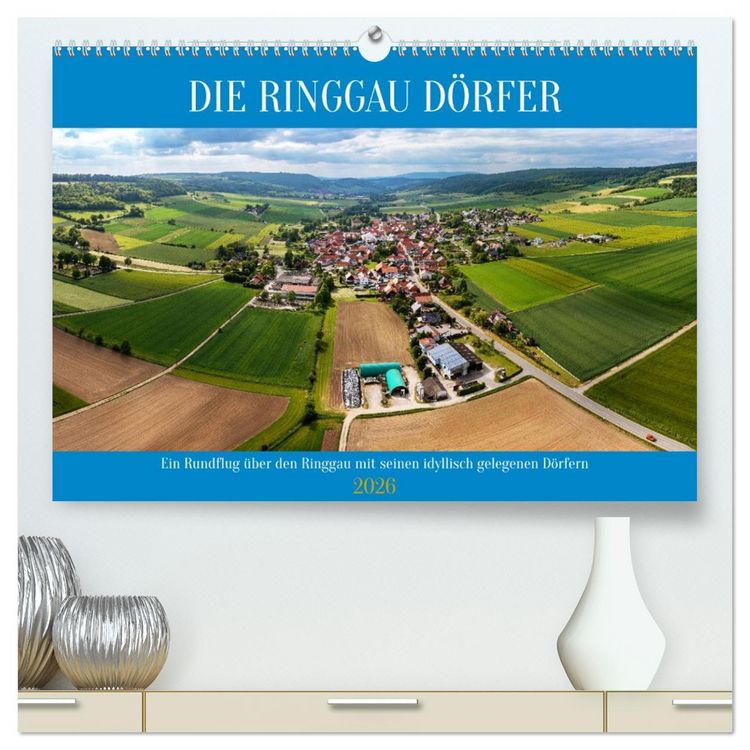 Produktbild: Die Ringgau D&ouml;rfer (hochwertiger Premium Wandkalender 2026 DIN A2 quer), Kunstdruck in Hochglanz