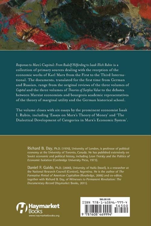 Produktbild: Responses to Marx's Capital