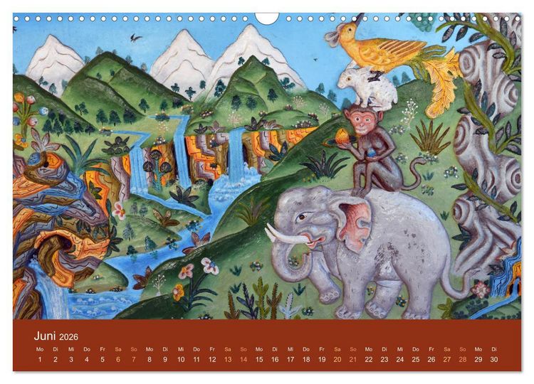 Produktbild: Buddhistische G&ouml;tter, G&ouml;tzen und D&auml;monen (Wandkalender 2026 DIN A3 quer), CALVENDO Monatskalender