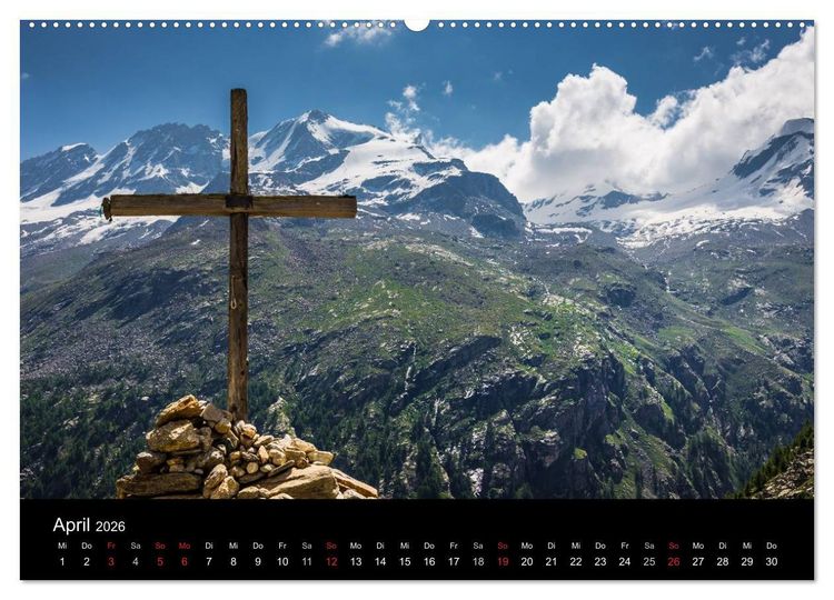 Produktbild: Grande Traversata delle Alpi - Wandern auf der GTA (hochwertiger Premium Wandkalender 2026 DIN A2 quer), Kunstdruck in Hochglanz
