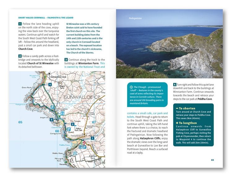 Produktbild: 15 Short Walks in Cornwall: Falmouth and the Lizard