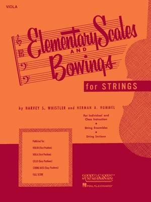 Produktbild: Elementary Scales and Bowings - Viola