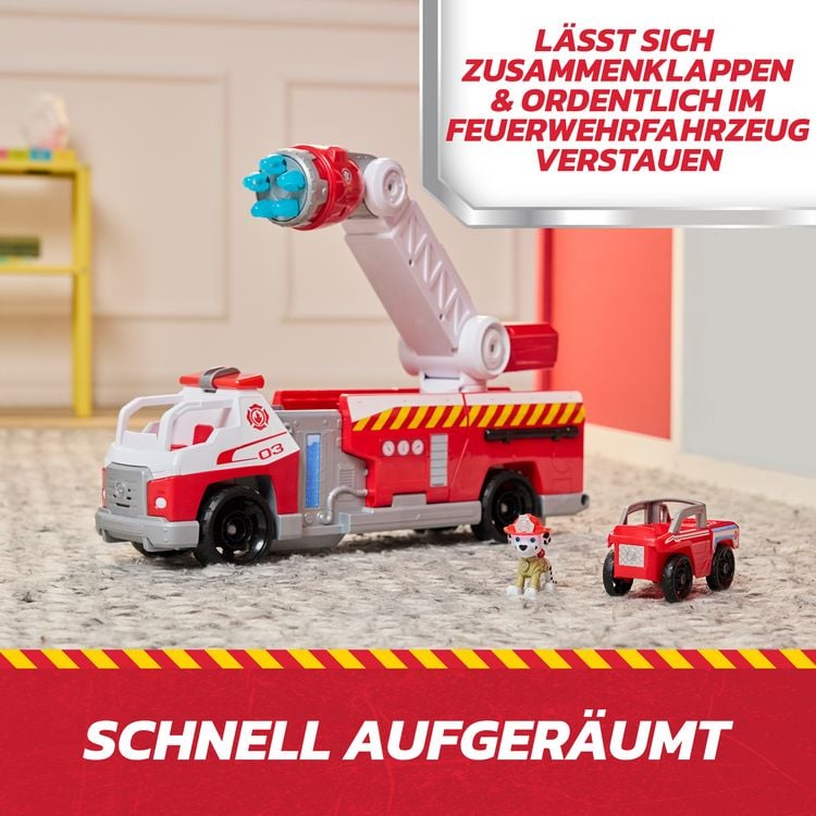 Produktbild: PAW Patrol Fire Rescue - Marshalls Deluxe Feuerwehr-Truck, 50 cm lang, mit Marshall Hundefigur