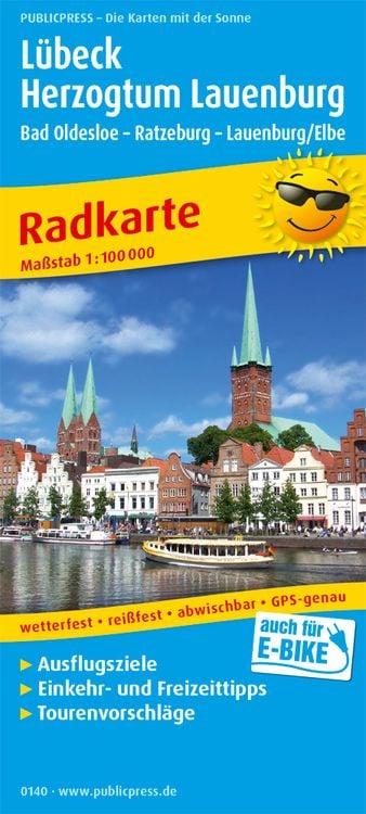 Produktbild: Lübeck - Herzogtum Lauenburg, Bad Oldesloe - Ratzeburg - Lauenburg/Elbe 1:100 000