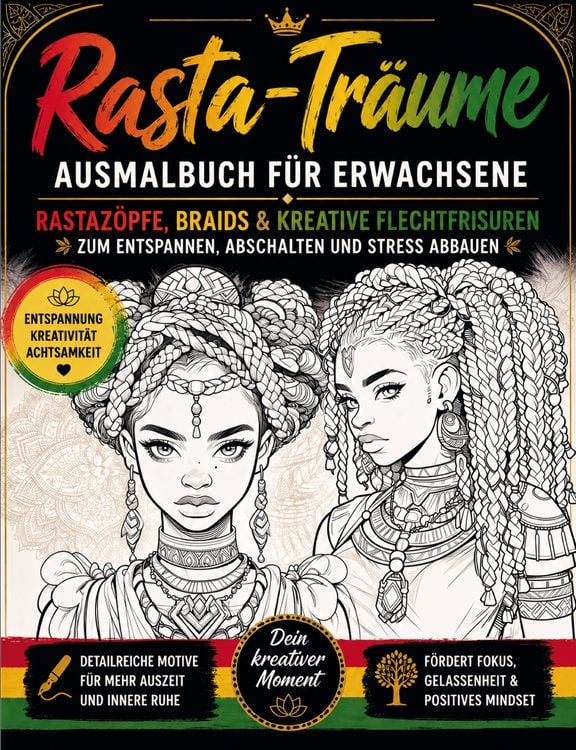 Produktbild: Rasta-Tr&auml;ume - Rastaz&ouml;pfe, Braids & kreative Flechtfrisuren
