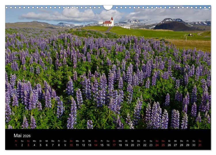 Produktbild: Island (Wandkalender 2026 DIN A3 quer), CALVENDO Monatskalender