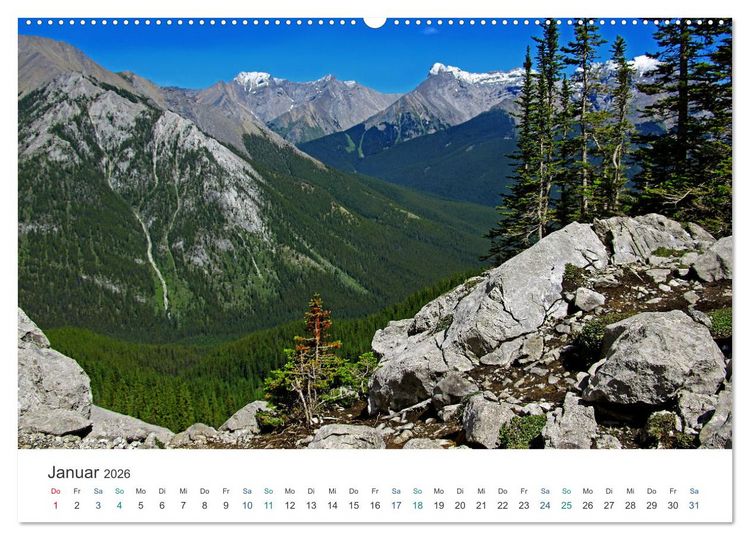 Produktbild: Reise durch Alberta und British Columbia (hochwertiger Premium Wandkalender 2026 DIN A2 quer), Kunstdruck in Hochglanz