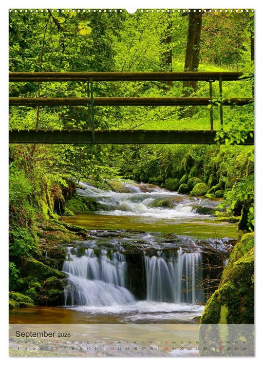 Produktbild: Alles im Fluss - Schwarzwaldwasser (Wandkalender 2026 DIN A2 hoch), CALVENDO Monatskalender