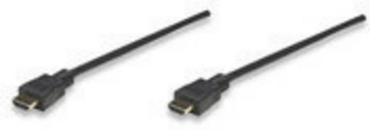 Produktbild: Manhattan HDMI Anschlusskabel HDMI-A Stecker, HDMI-A Stecker 10.00 m Schwarz 322539-CG 4K UHD HDMI-Kabel