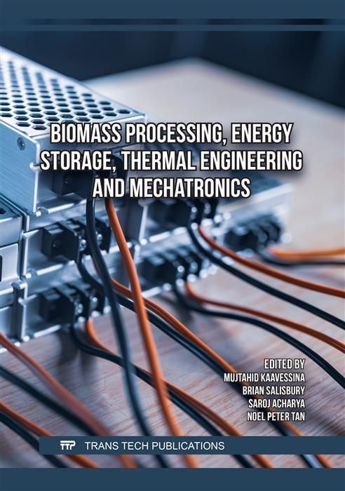 Produktbild: Biomass Processing, Energy Storage, Thermal Engineering and Mechatronics