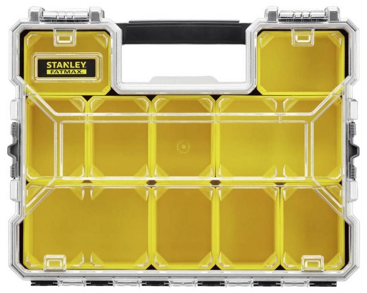Produktbild: STANLEY 1-97-517 Universal Sortimentskoffer (L x B x H) 44.6 x 7.5 x 35.7 cm Anzahl F&auml;cher: 10 Inhalt 1 St.