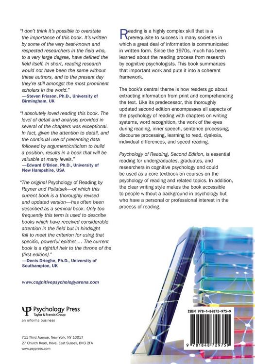 Produktbild: Psychology of Reading