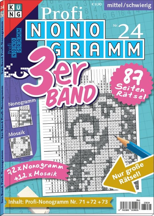 Produktbild: Profi-Nonogramm 3er-Band Nr. 24