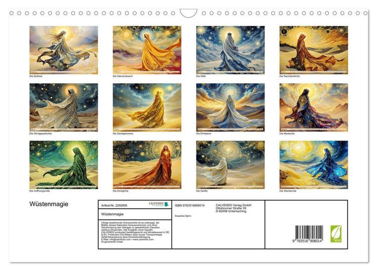 Produktbild: W&uuml;stenmagie (Wandkalender 2027 DIN A3 quer), CALVENDO Monatskalender