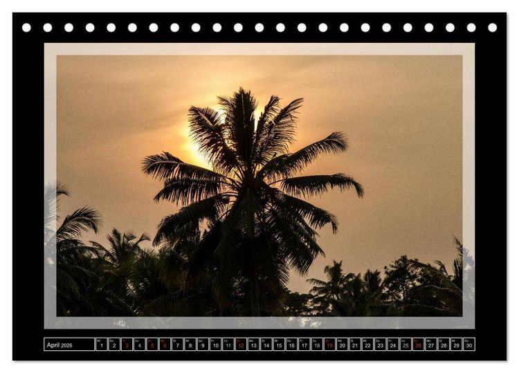 Produktbild: Kerala - Impressionen aus S&uuml;dindien (Tischkalender 2026 DIN A5 quer), CALVENDO Monatskalender