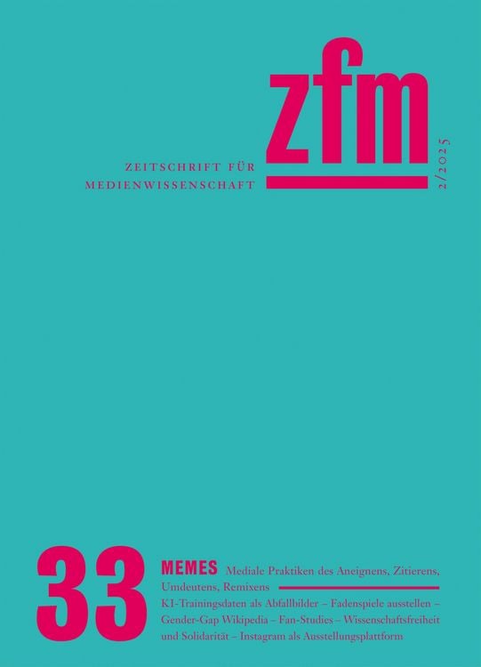 Produktbild: Zeitschrift f&uuml;r Medienwissenschaft 33