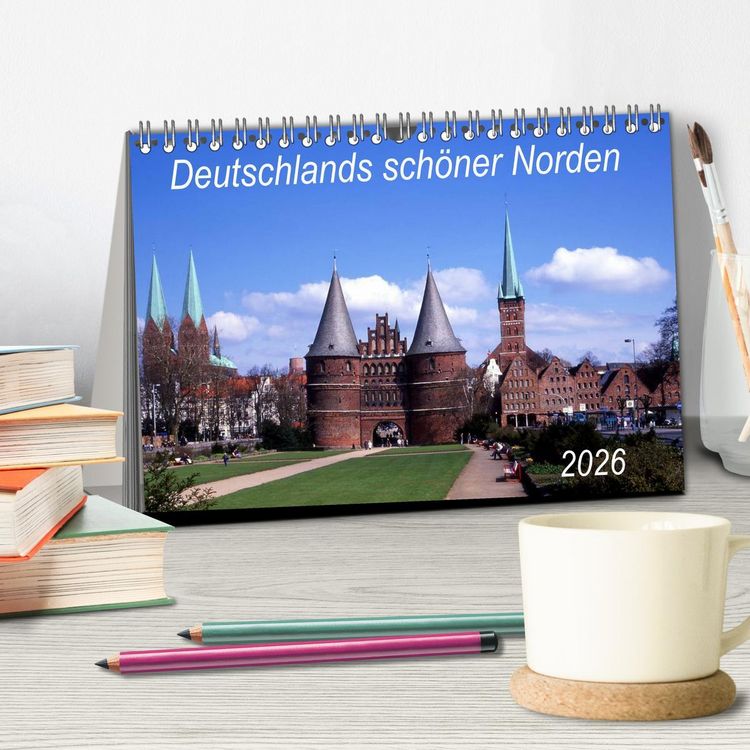 Produktbild: Deutschlands sch&ouml;ner Norden (Tischkalender 2026 DIN A5 quer), CALVENDO Monatskalender
